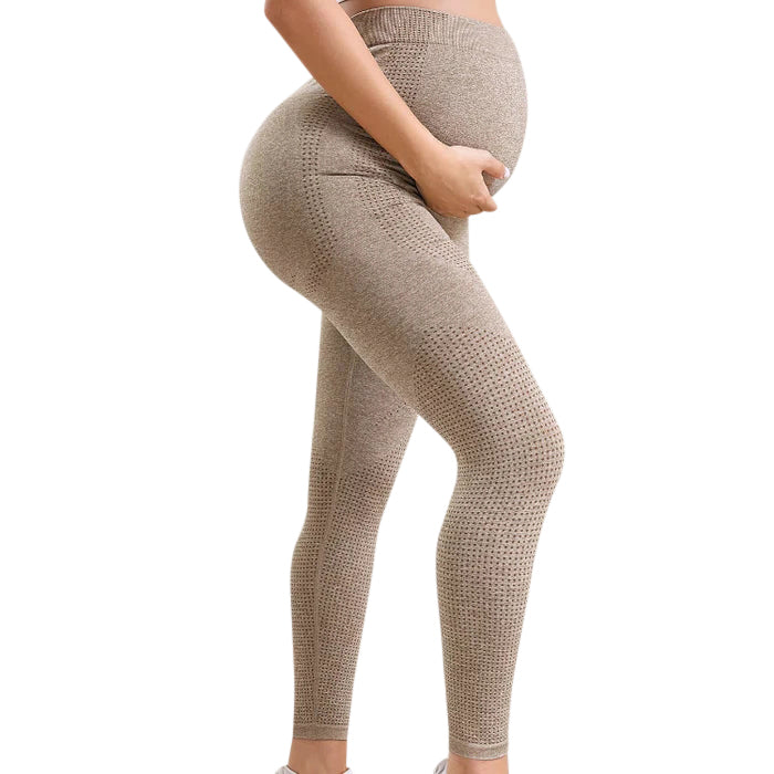 Pregnant Women's Nylon Leggings High Waist Hip Lift Fitness