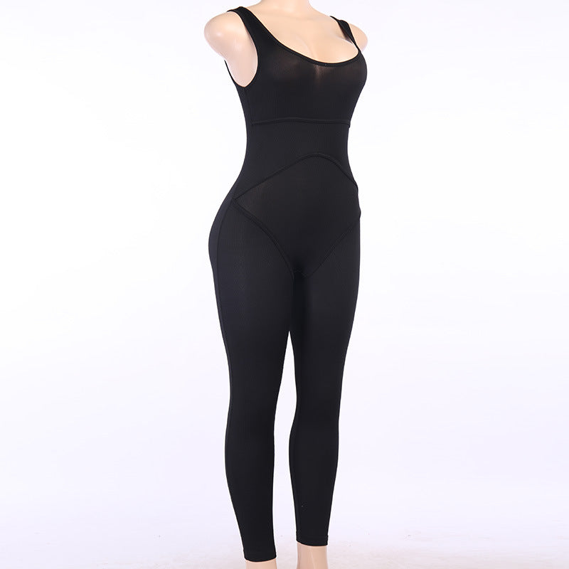 Women's body lifting hip jumpsuit