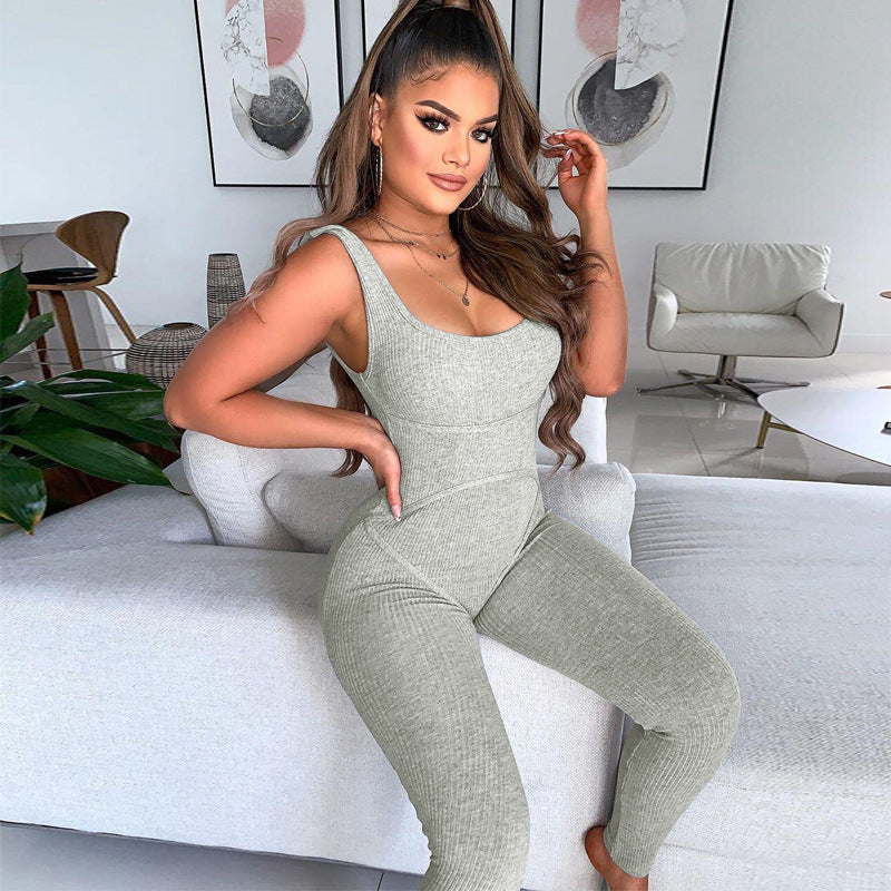 Women's body lifting hip jumpsuit