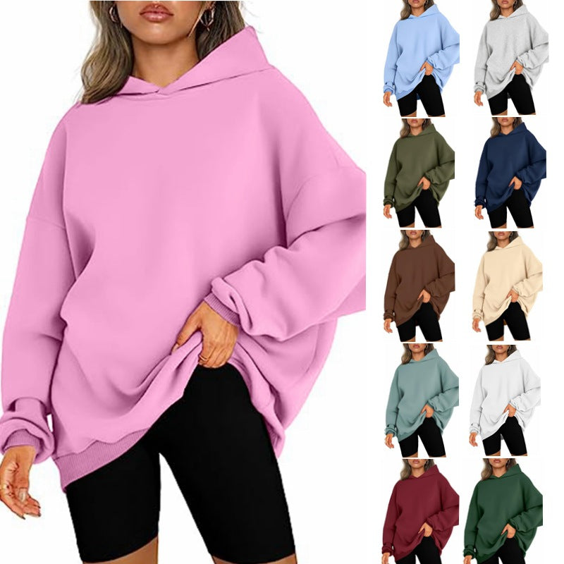 Women's Hooded Pullover Oversized Loose Sweater